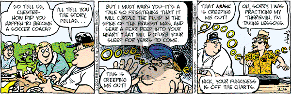 Cleats - Monday September 16, 2002 Comic Strip