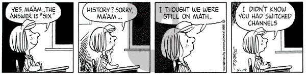 Peanuts on Monday May 19, 1986 Comic Strip