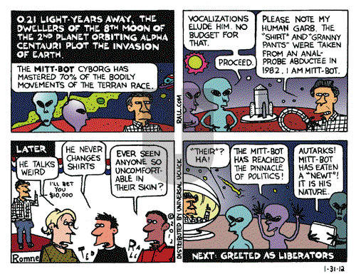 Ted Rall on Tuesday January 31, 2012 Comic Strip