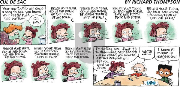 Cul de Sac on Sunday April 17, 2011 Comic Strip