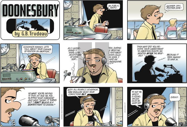 Doonesbury on Sunday July 29, 2007 Comic Strip