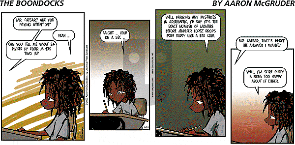 The Boondocks on Sunday April 27, 2008 Comic Strip
