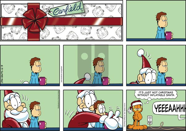 Garfield - Sunday December 9, 2012 Comic Strip