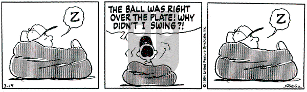 Peanuts on Saturday March 19, 1994 Comic Strip