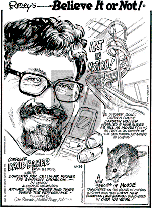 Ripley's Believe It or Not on Wednesday November 29, 2006 Comic Strip
