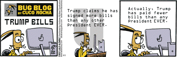 La Cucaracha - Thursday August 3, 2017 Comic Strip