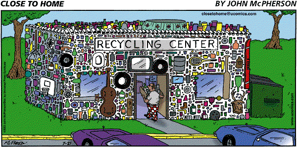 Close to Home on Sunday July 21, 2002 Comic Strip