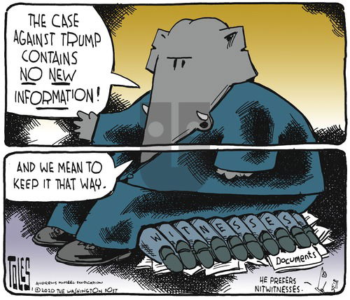 Tom Toles on Sunday January 26, 2020 Comic Strip
