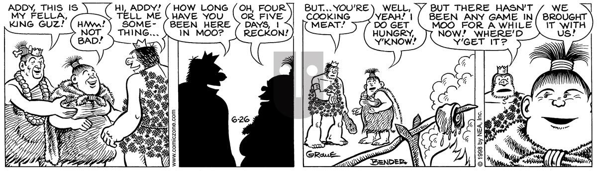 Alley Oop - Friday June 26, 1998 Comic Strip