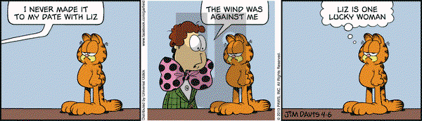 Garfield on Saturday April 6, 2013 Comic Strip