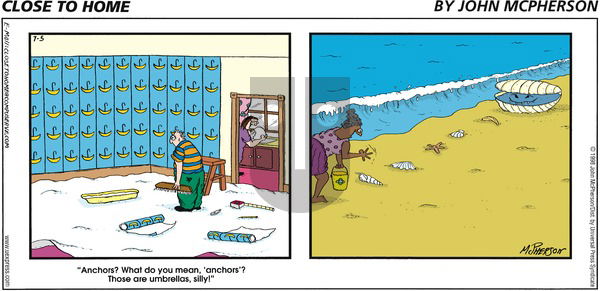 Close to Home on Sunday July 5, 1998 Comic Strip