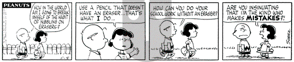 Peanuts on Friday May 8, 1964 Comic Strip
