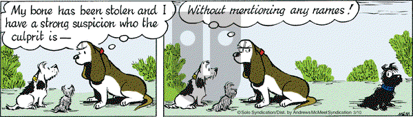 Fred Basset on Friday March 10, 2017 Comic Strip