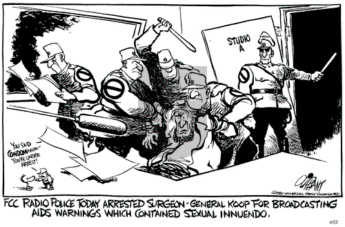 Pat Oliphant on Wednesday April 22, 1987 Comic Strip