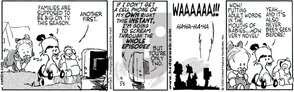 Over the Hedge on Wednesday September 25, 2002 Comic Strip