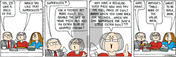 Cathy Classics - Thursday November 28, 2002 Comic Strip