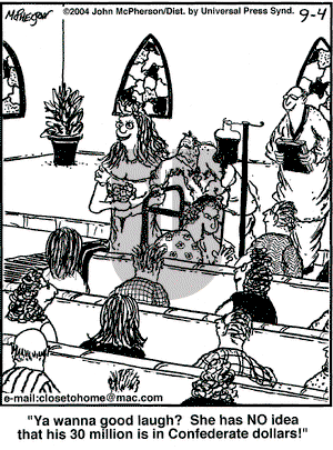 Close to Home on Saturday September 4, 2004 Comic Strip