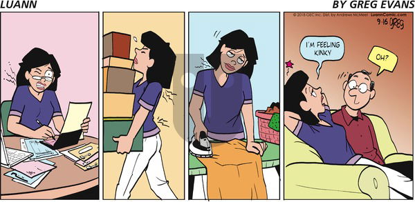 Luann on Sunday September 16, 2018 Comic Strip