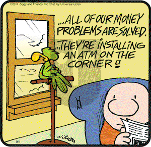 Ziggy on Monday September 1, 2014 Comic Strip