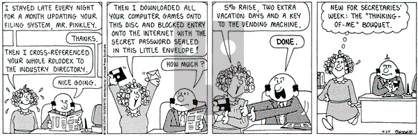 Cathy Classics on Monday April 24, 1995 Comic Strip