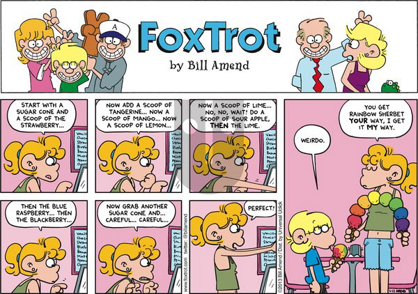 FoxTrot - Sunday June 23, 2013 Comic Strip