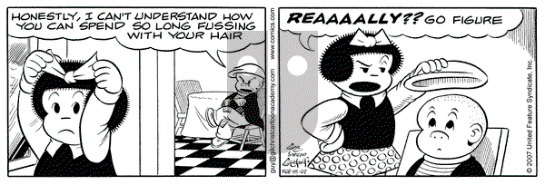 Nancy on Thursday February 15, 2007 Comic Strip