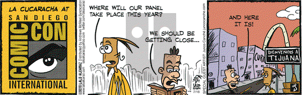 La Cucaracha on Wednesday July 18, 2018 Comic Strip