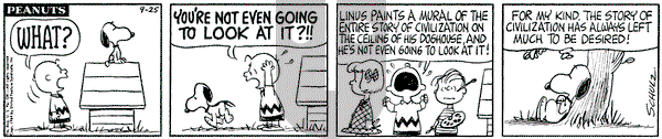 Peanuts on Friday September 25, 1964 Comic Strip