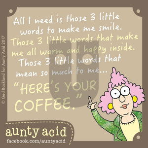 Aunty Acid on Sunday January 14, 2018 Comic Strip