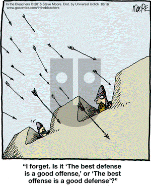 In the Bleachers on Friday October 16, 2015 Comic Strip