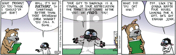 Get Fuzzy on Friday April 6, 2012 Comic Strip