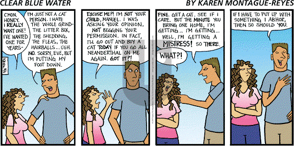 Clear Blue Water on Sunday August 5, 2007 Comic Strip