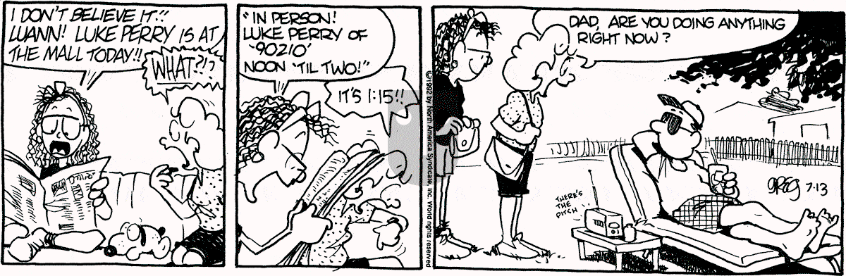 Luann - Monday July 13, 1992 Comic Strip