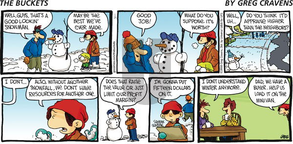 The Buckets on Sunday January 24, 2016 Comic Strip