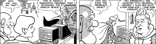 Alley Oop on Monday October 21, 2002 Comic Strip