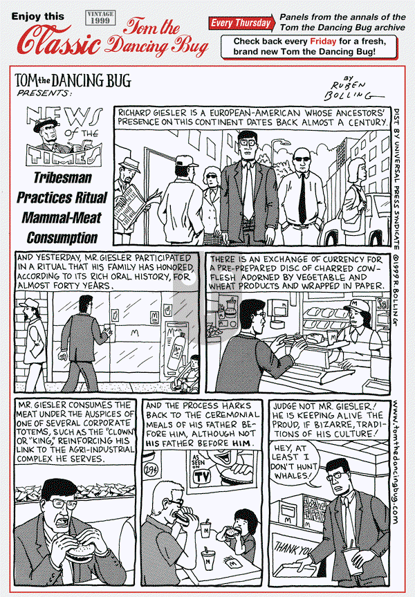 Tom the Dancing Bug on Thursday August 27, 2015 Comic Strip