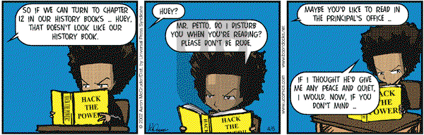 The Boondocks - Friday April 5, 2002 Comic Strip
