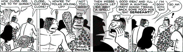 Alley Oop on Friday January 30, 1998 Comic Strip
