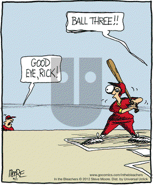 In the Bleachers on Saturday September 1, 2012 Comic Strip