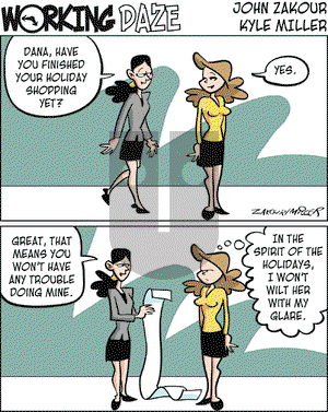 Working Daze on Wednesday December 27, 2006 Comic Strip