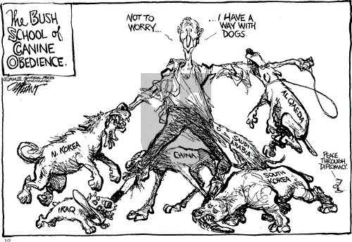 Pat Oliphant on Thursday January 2, 2003 Comic Strip