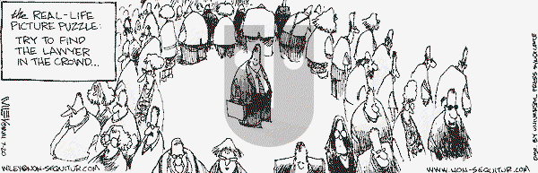Non Sequitur on Friday July 20, 2001 Comic Strip