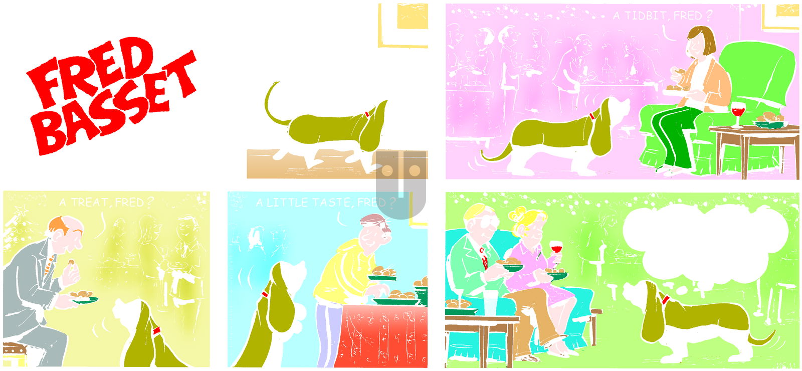 Fred Basset on Sunday December 21, 2014 Comic Strip