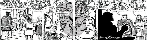 Alley Oop on Monday January 24, 2000 Comic Strip