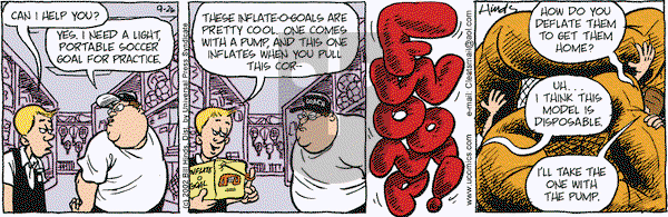 Cleats on Thursday September 26, 2002 Comic Strip