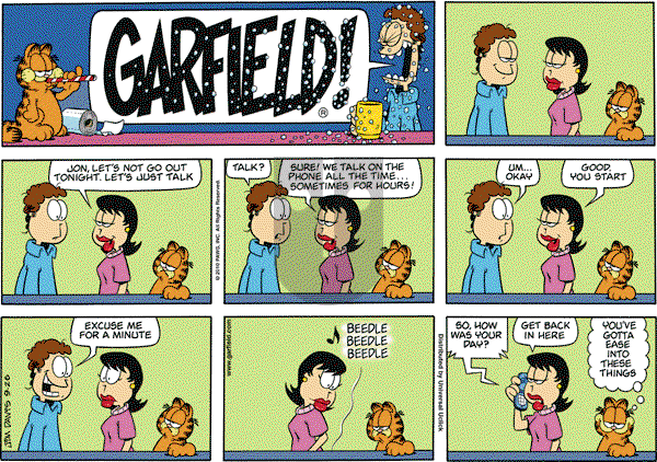 Garfield - Sunday September 26, 2010 Comic Strip
