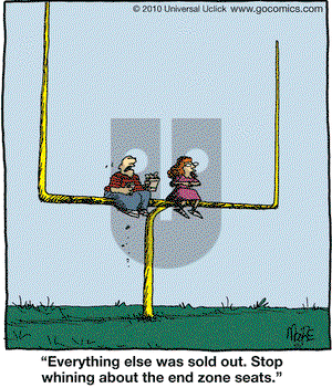 In the Bleachers - Saturday September 11, 2010 Comic Strip