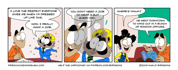 Little Fried Chicken and Sushi on 2025-07-09 Comic Strip