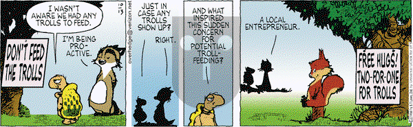 Over the Hedge on Monday October 13, 2014 Comic Strip