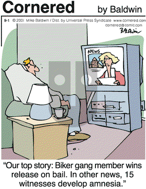 Cornered on Saturday September 1, 2001 Comic Strip